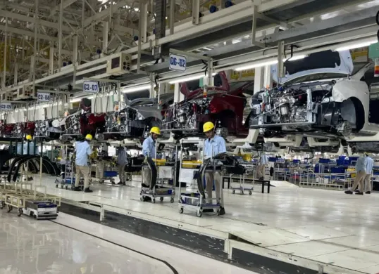 Ilustrasi perakitan mobil Daihatsu. (Sumber: Daihatsu)