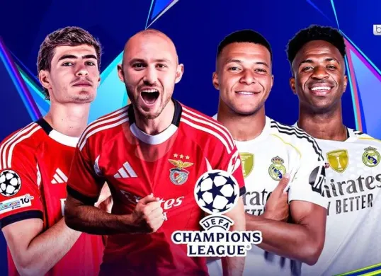 Live streaming Benfica vs Real Madrid di Liga Champions 2025/2026 (Sumber: Vidio.com)