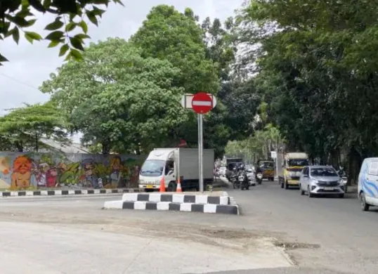 Salah satu ruas jalan di Kota Tangerang yang akan digunakan untuk keperluan syuting film produksi Korea Selatan. (Sumber: Pemkot Tangerang)