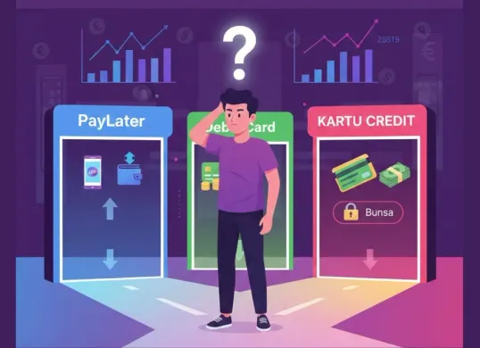 Ilustrasi. Gaji habis buat paylater (Sumber: Gemini AI)