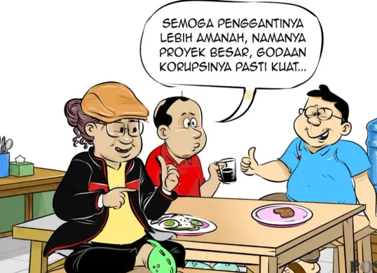 Ilustrasi obrolan warteg, Kamis, 4 Juni 2026. (Sumber: Poskota/Arif Setiadi)