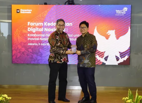 Forum Kedaulatan Digital Nasional bertajuk “Kolaborasi Ekosistem Digital untuk Inovasi Nasional yang Berdaulat” di Telkom Landmark Tower, Jakarta, Rabu, 3 Juni 2026. (Sumber: Dok. Telkom)
