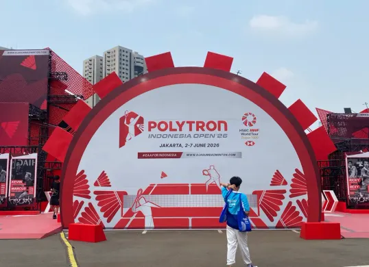 Polytron Indonesia Open 2026 hadir di Istora Senayan, Jakarta pada 2-7 Juni 2026. 
(Sumber: Poskota/Herdyan Anugrah Triguna)