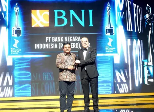BNI raih penghargaan Best Companies to Work for in Asia 2026 dari HR Asia. (Sumber: Istimewa)