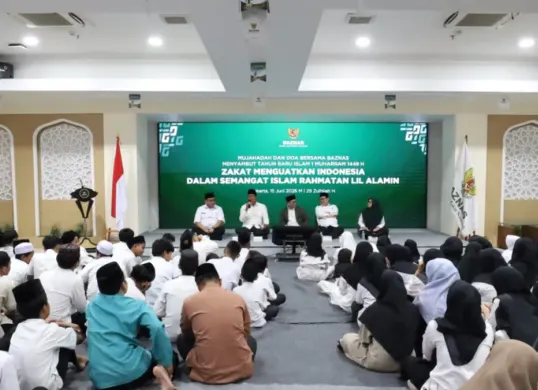 BAZNAS RI menyambut Tahun Baru Islam 1 Muharram 1448 H bertema “Zakat Menguatkan Indonesia”, Senin, 15 Juni 2026. (Sumber: Istimewa)