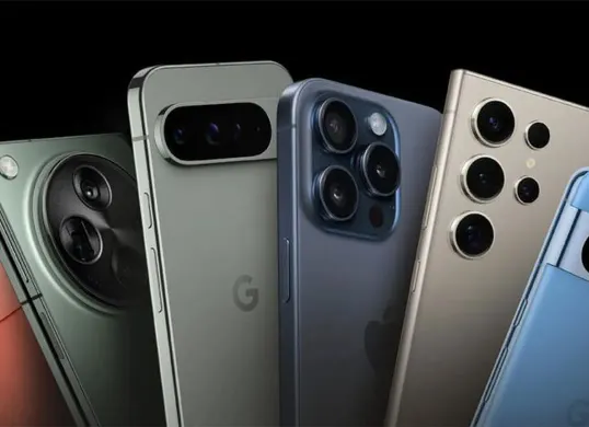 Ilustrasi jajaran smartphone flagship yang diprediksi meluncur pada Maret 2026, membawa peningkatan pada kamera, chipset, dan teknologi AI. (Sumber: Pinterest)