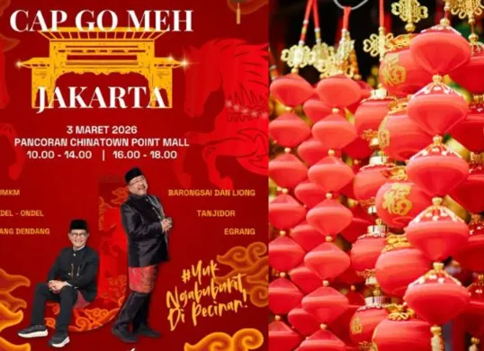 Cap Go Meh 2026 akan digelar meriah di Jakarta hari ini, 3 Maret, sebagai penutup Imlek. (Sumber: Instagram/@dkijakarta)
