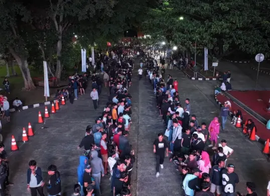 Gelaran Dash Run 100 meter di kawasan Stadion Pakansari, Cibinong. (Sumber: Dok. Pemkab Bogor)