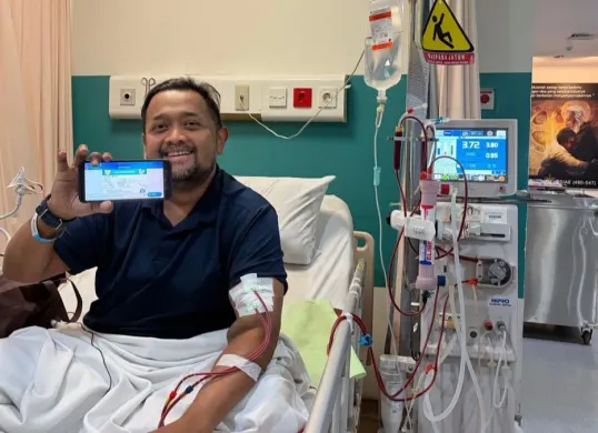 Antonius, 47 tahun, peserta JKN BPJS dirawat di RS St. Carolus. (Sumber: Dok. Istimewa)
