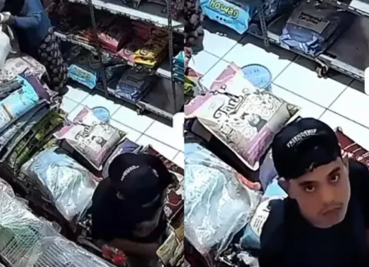 Viral aksi eksibisionis seorang pemuda di Depok yang dilakukan di depan pegawai Petshop. (Sumber: Instagram/@depokviral)
