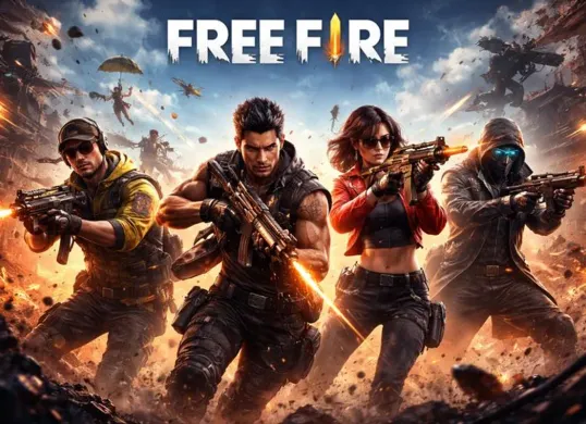 Ilustrasi permainan Free Fire yang mencari informasi tentang aplikasi FF Kipas VIP ORI 2026 dan fitur optimasinya. (Sumber: Pinterest)