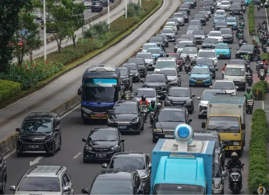 Ilustrasi lalu lintas di Jakarta tanpa ganjil genap. (Sumber: Poskota/Bilal Nugraha Ginanjar)