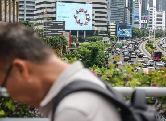Pola perubahan kemacetan lalu lintas di Jakarta dirasakan masyarakat selama Ramadhan. (Sumber: Poskota/Bilal Nugraha Ginanjar)