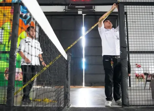 Lapangan Padel di Jakarta Utara disegel Sudin Citata Jakarta Utara. (Sumber: Dok. Kominfotik Pemprov Jakarta)