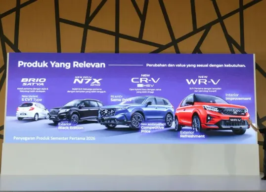 Honda Prospect Motor menyiapkan dua model hybrid dan satu mobil listrik murni untuk pasar Indonesia pada 2026. (Sumber: HPM)