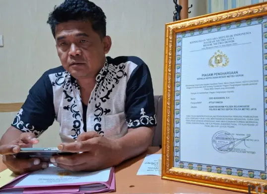 Iptu Ero Budiawan, Kanit Reskrim Polsek Bojonggede. (Sumber: Poskota/Angga Pahlevi)