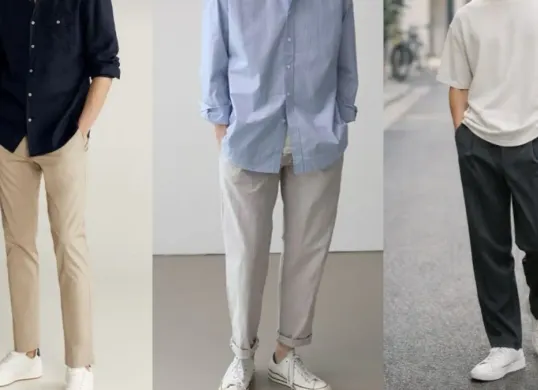 Ilustrasi - Ide OOTD bukber pria yang kekinian. (Sumber: Pinterest)