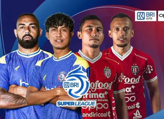 Jadwal live streaming Arema FC vs Bali United di BRI Super League 2025/2026. (Sumber: Vidio.com.)