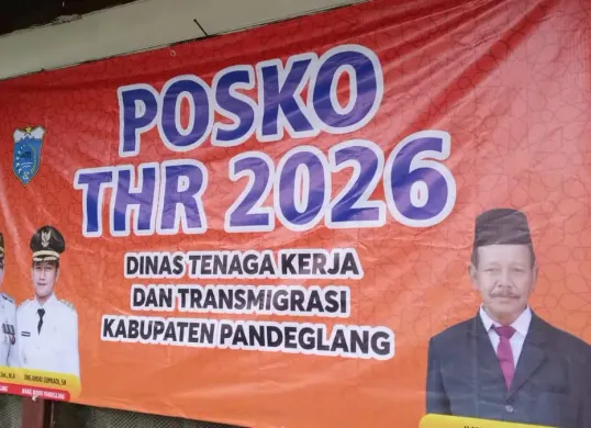 Posko pengaduan THR di Kantor Disnakertrans Pandeglang. (Sumber: Dok. Disnakertrans Pandeglang)