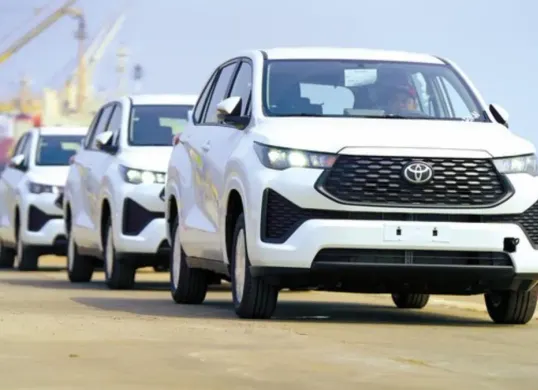 Ilustrasi Ekspor mobil Toyota ke beberapa negara. (Sumber: Toyota)