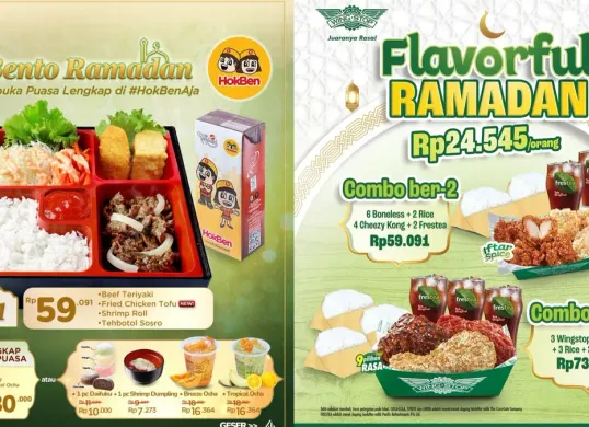 Daftar promo makanan Ramadhan 2026 yang tersedia saat ini. (Sumber: Instagram/kolase)