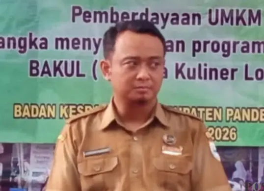 Pengawas Koperasi dan UMKM pada Diskoperindag Pandeglang, Doni Romdoni. (Sumber: Poskota/Samsul Fatoni)