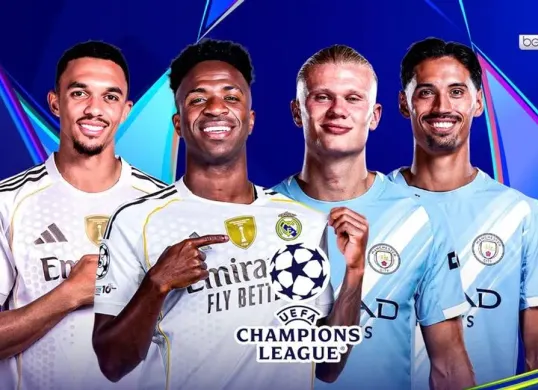 Live streaming Real Madrid vs Manchester City di Liga Champions 2025/2026. (Sumber: Vidio.com)