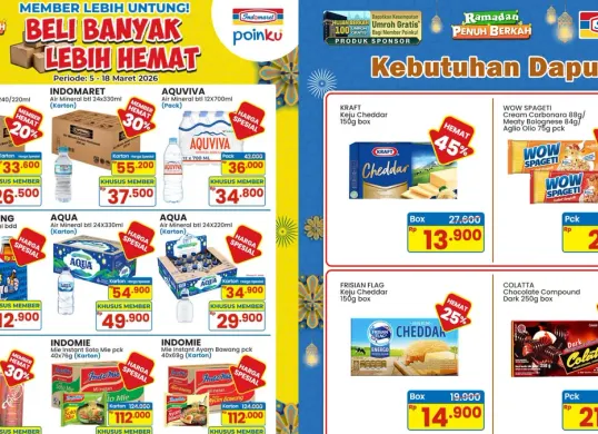 Kumpulan promo Indomaret hari ini, Kamis, 12 Maret 2026. (Sumber: Instagram/@indomaret)