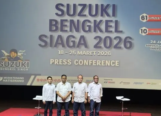 Acara konferensi pers Program Suzuki Bengkel Siaga 2026 di Jakarta, Rabu, 11 Maret 2026. (Sumber: Poskota/Aldi Harlanda Irawan)