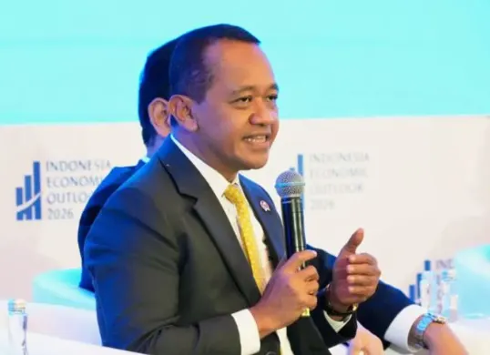 Menteri ESDM Bahlil Lahadalia memastikan stok BBM dan LPG aman menjelang Lebaran 2026. (Sumber: Dok. Kementrian ESDM)