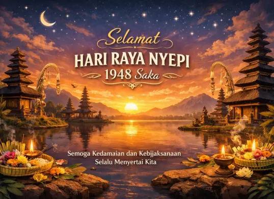 Kumpulan contoh ucapan Hari Raya Nyepi 2026 (Sumber: ChatGPT)