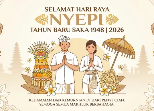 Kumpulan ucapan Hari Raya Nyepi 2026. (Sumber: Gemini AI)