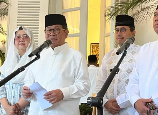 Gubernur DKI Jakarta, Pramono Anung di Balai Kota DKI Jakarta, Sabtu, 21 Maret 2026. (Sumber: Poskota/M. Tegar Jihad)