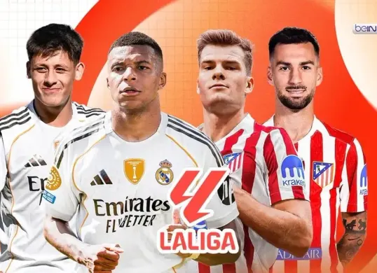 Nonton live streaming Real Madrid vs Atletico Madrid di La Liga 2025/2026. (Sumber: Vidio)