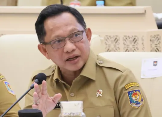 Mendagri Tito Karnavian dalam Rapat Kerja dan Rapat Dengar Pendapat bersama Komisi II DPR RI di Kompleks Parlemen, Senayan, Tanah Abang, Jakarta Pusat, Senin, 30 Maret 2026. (Sumber: Dok. Kemendagri)