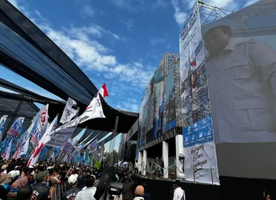 Suasana Kemeriahan Perayaan Hari Buruh Internasional 2026 di kawasan Monas, Jakarta Pusat. (Sumber: PLN UID Jakarta Raya)