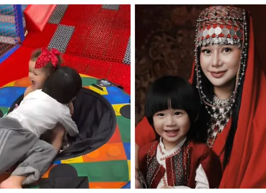 Denise Chariesta kembali menjadi sorotan setelah beredar video yang memperlihatkan interaksi anaknya, Jaden Bowen Yap, dengan Briella Claire Humphries. (Sumber: Instagram/@denischariesta91)