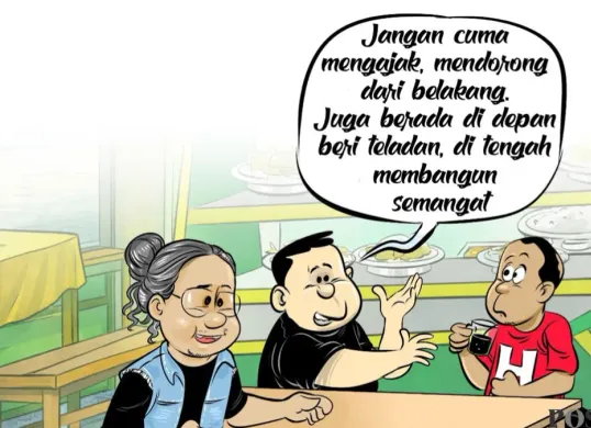 Ilustrasi obrolan warteg edisi Rabu, 6 Mei 2026. (Sumber: Poskota/ Arif Setiadi)