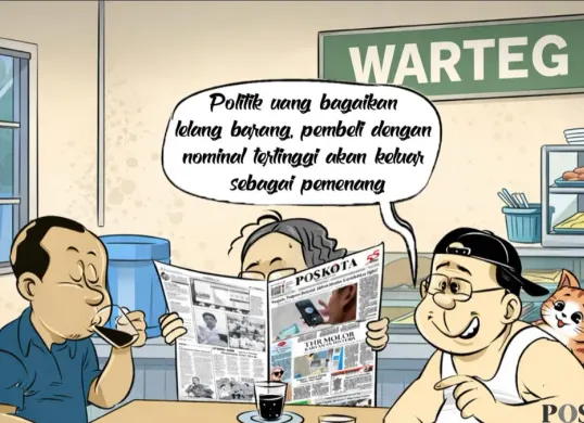 Ilustrasi obrolan warteg edisi Jumat, 8 Mei 2026. (Sumber: Pos Kota)