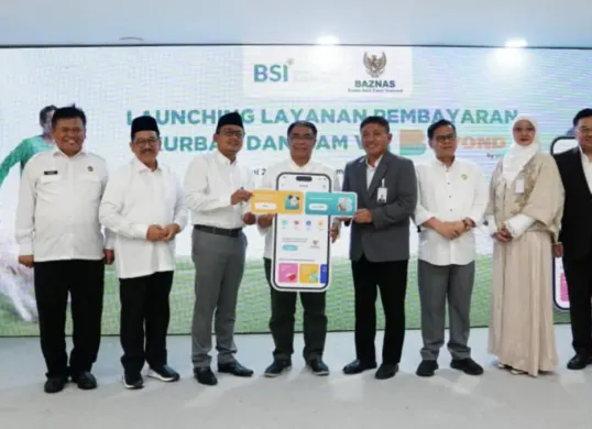 Kolaborasi Baznas RI dan Bank Syariah Indonesia hadirkan fitur Kurban dan Pembayaran DAM Haji di aplikasi BYOND by BSI. (Sumber: BSI)