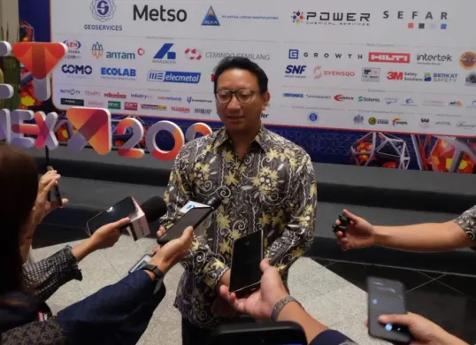 Direktur Utama PT Arsari Tambang, Aryo P. S. Djojohadikusumo kepada awak media di JCC, Jakarta Pusat, Selasa, 12 Mei 2026. (Sumber: Dok. Istimewa)