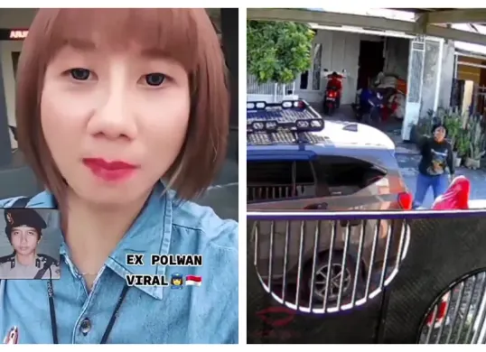 Tangkapan layar Eks Polisi Wanita (Polwan) Yuni Utami, yang viral lagi setelah diduga terlibat dalam aksi penganiayaan terhadap tetangganya di Kabupaten Sigi, Sulawesi Tengah. (Sumber: X/@tasawufcenter)