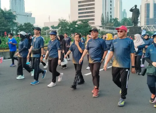 Fun Walk BPJS Kesehatan di kawasan Car Free Day Sudirman-Thamrin, Jakarta Pusat, Minggu, 24 Mei 2026. (Sumber: Dok. Istimewa)