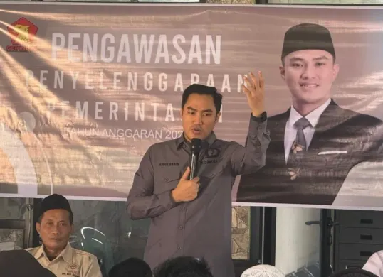 Anggota DPRD Jabar, Abdul Karim menggelar kegiatan Pengawasan Penyelenggaraan Pemerintahan di Desa Sukadana, Kabupaten Cianjur. (Sumber: Dok. Istimewa)