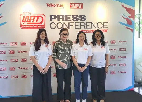 Peluncuran Simpati Woman Rally Team di Jakarta, pada Selasa, 26 Mei 2026 (Sumber: Poskota/ Erwan Hartawan)