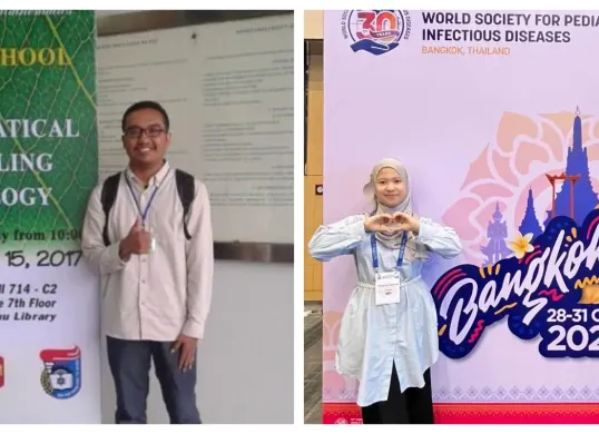 Kolase Rifaldy Fajar dan Prihantini tengah viral setelah keduanya dikaitkan dengan dugaan manipulasi riset dan pemalsuan identitas dalam forum ilmiah internasional ISPPD 2026. (Sumber: X/@txtdarigurugenz)