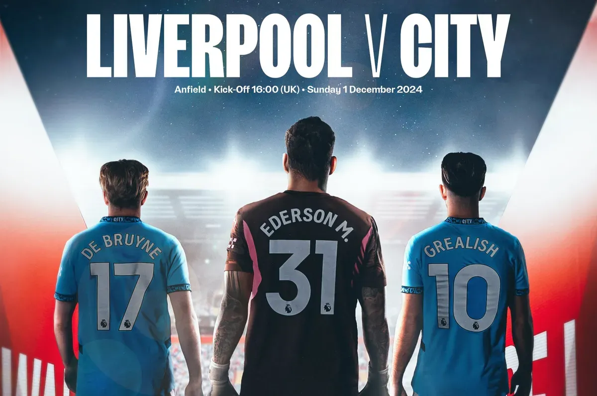 Jadwal lengkap, link live streaming dan prediksi line up Liverpool vs Man City. (Sumber: X/ Man City | Foto: Man City)