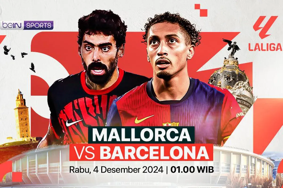 Link live streaming Mallorca vs Barcelona pada pekan 19 La Liga Spanyol 2024-25. (Sumber: Vidio)