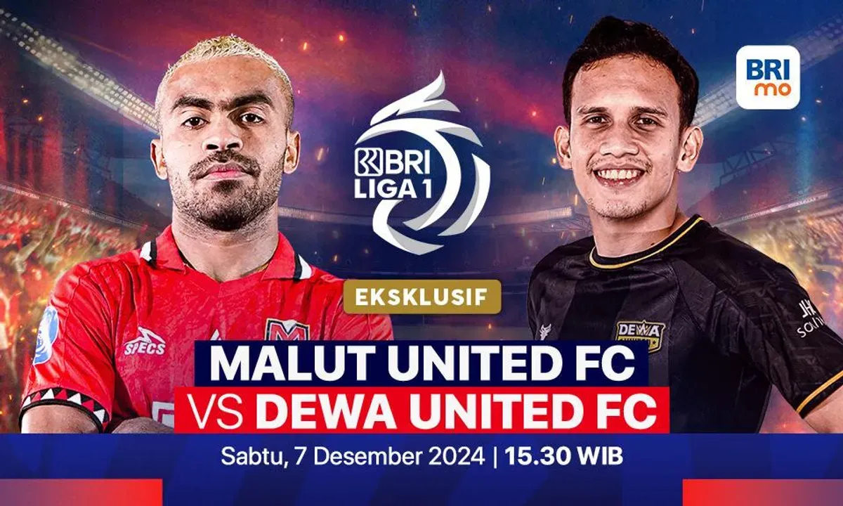 Link live streaming pertandingan Malut United vs Dewa United, pada pekan ke-13 Liga 1 2024-2025.  (Sumber: Vidio)