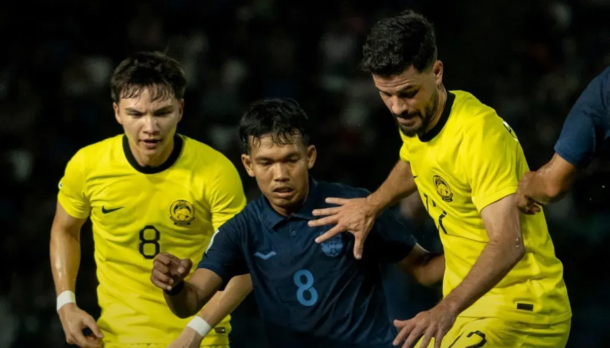 Hasil Piala AFF 2024, Timnas Kamboja nyaris mempermalukan Malaysia di laga pembuka Grup A. (Sumber: )